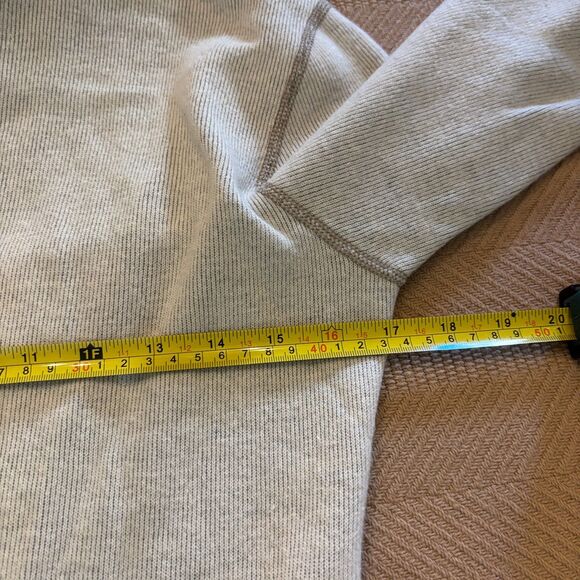 Prana Coat Womens Small Beige Wool Blend Pockets Long Sleeve Collared Front Zip - Picture 9 of 9